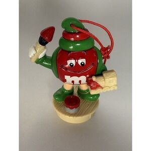 M&M Ornament Christmas Topper Train Paint Brush RARE winter